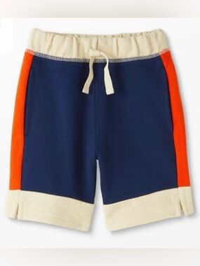Hanna Andersson Colorblocked Sweat Shorts, Color: Navy/Oat, Size: 150 Boys 12